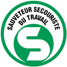Logo du Sauveteur Secouriste du Travail, comprenant un S stylisé sur fond vert.