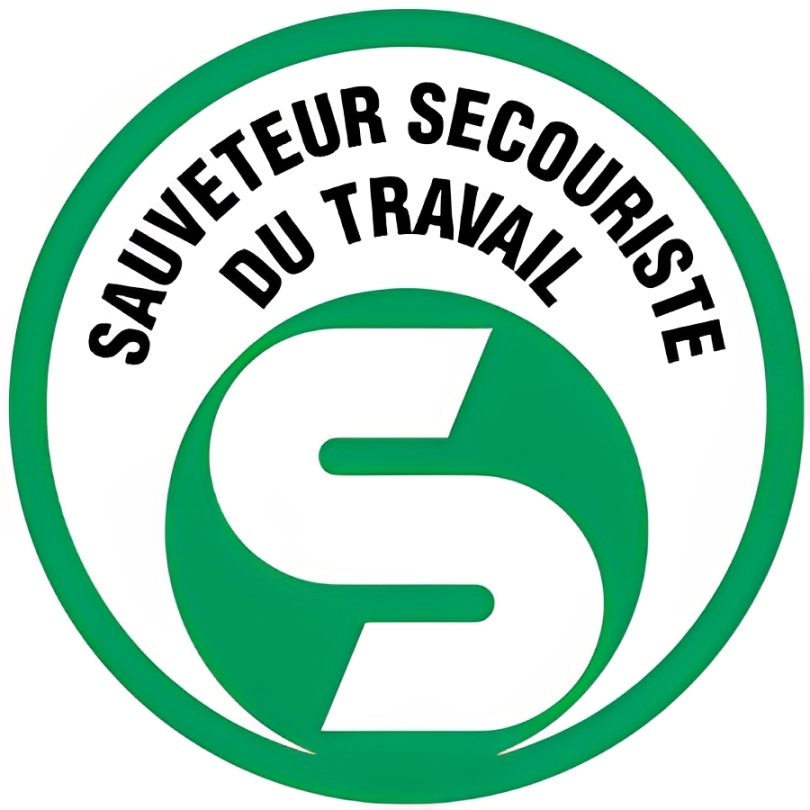 Logo de "Sauveteur Secouriste du Travail" avec un "S" stylisé.